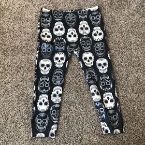 NWOT Sugar Skull Leggings